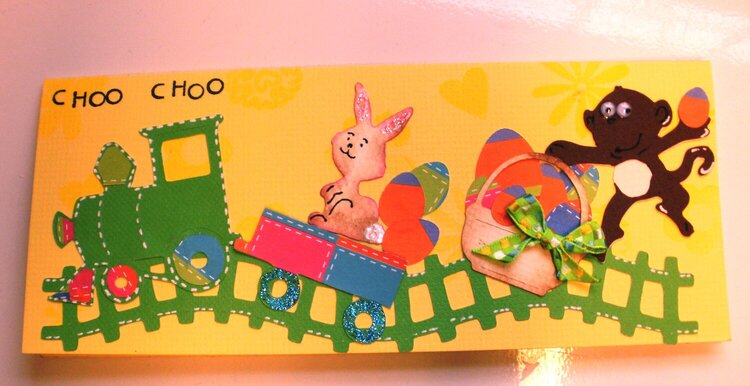10 by 5 card for Easter