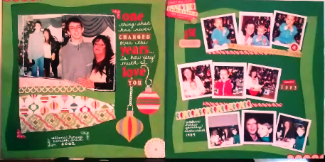 Double Page Layout Christmas Theme