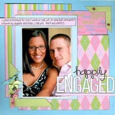 Happily Engaged &lt;br&gt;*Scrapbook Trends July Cover*