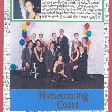 High School * Homecoming Court