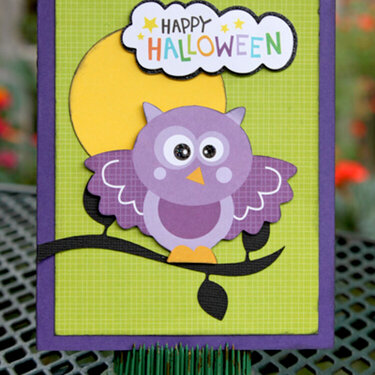 Happy Halloween Owl Card