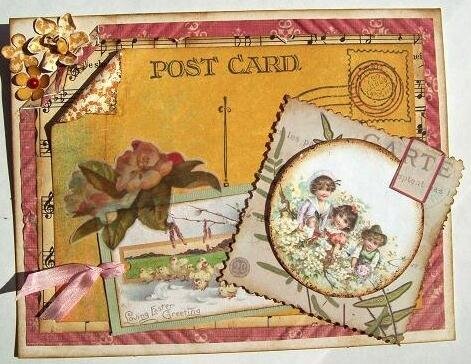 Loving Easter Greetings Postcard Card~
