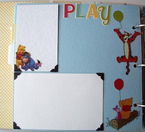 PLAY! page Winnie The Pooh scrapbook