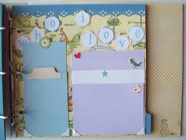 who i love page Winnie The Pooh scrapbook