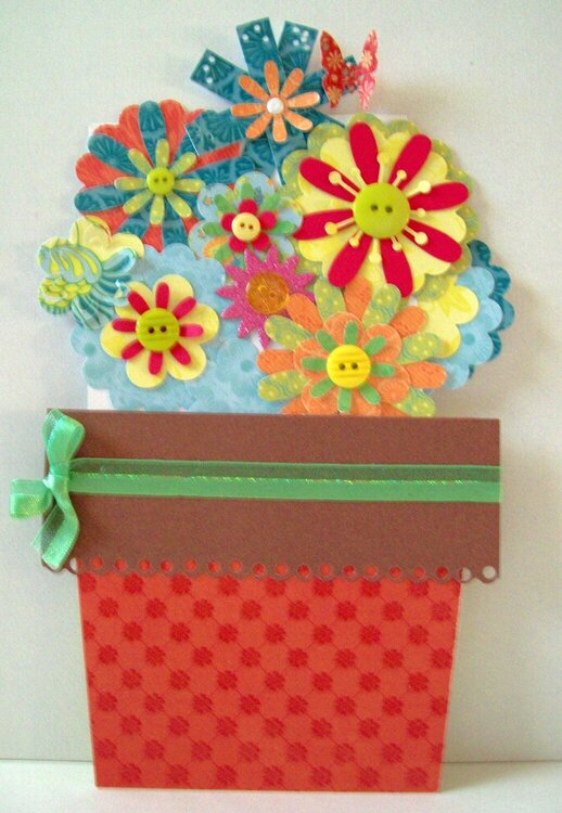 Flowerpot Birthday Card (scraplifted)
