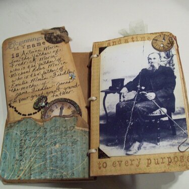 Hard covered picture book - my Great great grandfather - my mom&#039;s side~