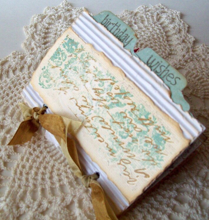 Teeny Birthday Book  - Front cover~