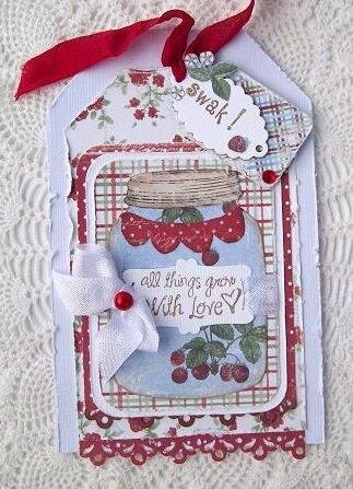 All things grow with love~  tag card