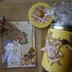 Fathers Day card and repurposed can for cookies~
