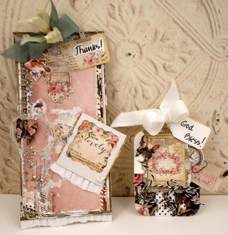 sort of grungy : ), shabby tag cards