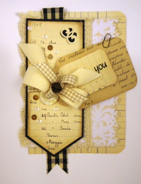 Thank You Card in neutrals