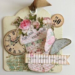 Shabby-chic tag card