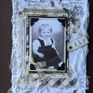 Vintage style birthday card "fly"