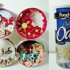 Home Decor Made With Oatmeal Container