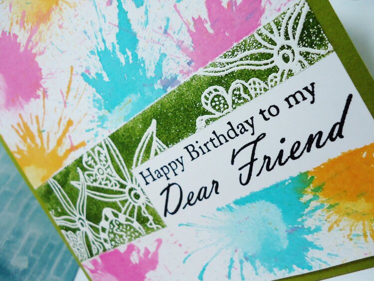 Splatter Birthday Card