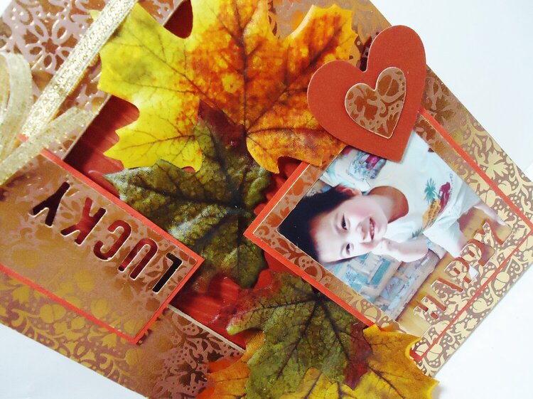 Altered Fall-Theme Picture Frame