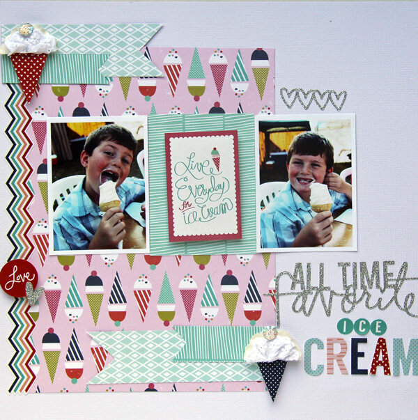 All Time Favorite Ice Cream *My Creative Scrapbook February Creative Kit*