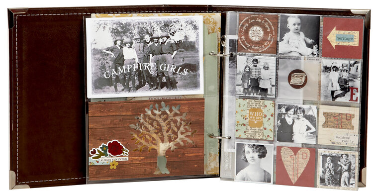 Simple Stories Legacy 6x8 Faux Leather Binder