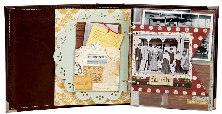 Simple Stories Legacy 6x8 Faux Leather Binder
