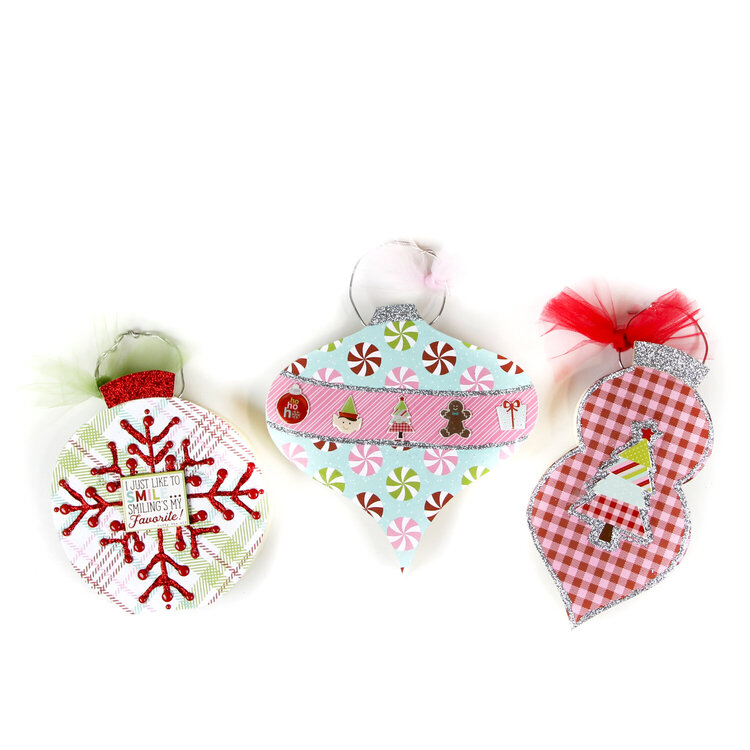 Wood Ornament featuring Simple Stories Mistletoe Kisses Collection