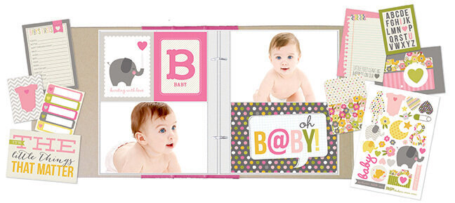 NEW!  Simple Stories SN@P! Sets - Baby Girl