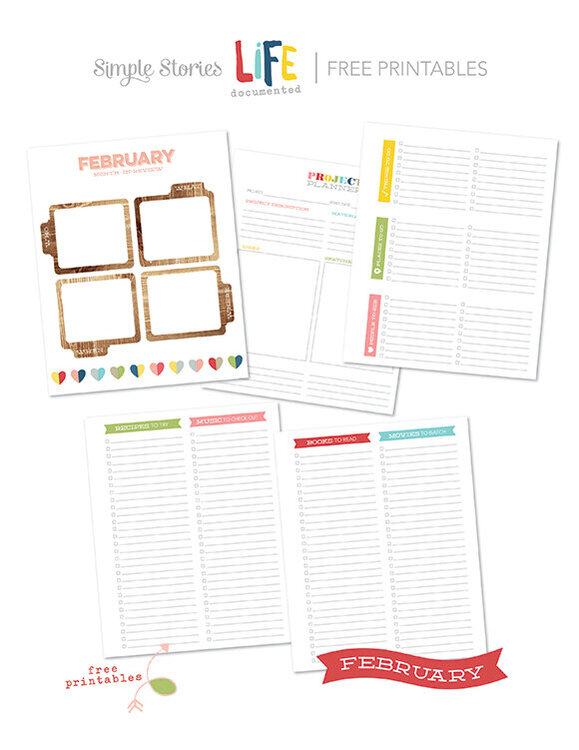 February Free Printables - Life Documented Planner