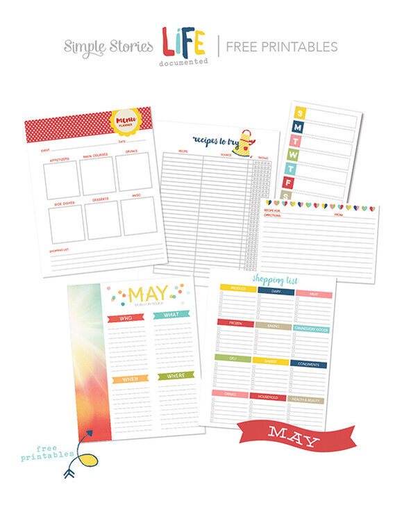 May Free Printables - Life Documented Planner