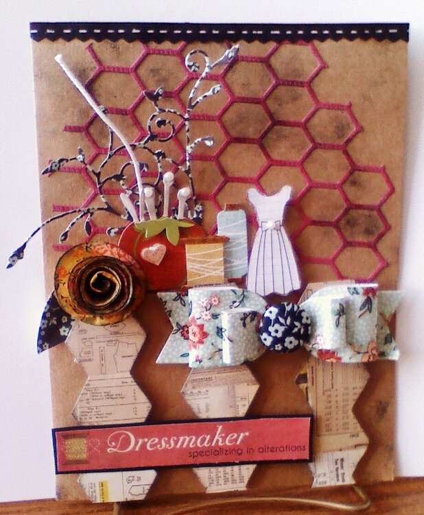 Dressmaker-Birthday Card
