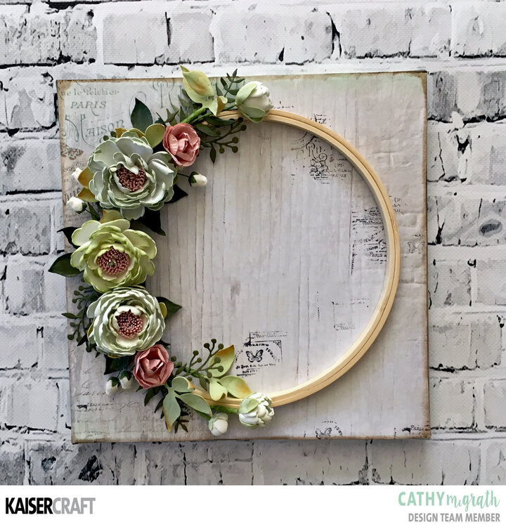 Embroidery Hoop Wreath