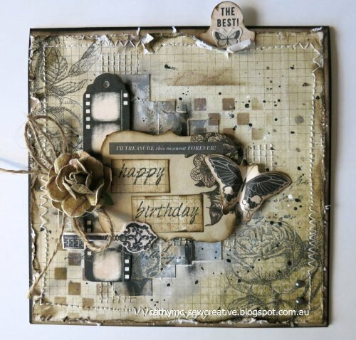 Mixed Media Birthday Card