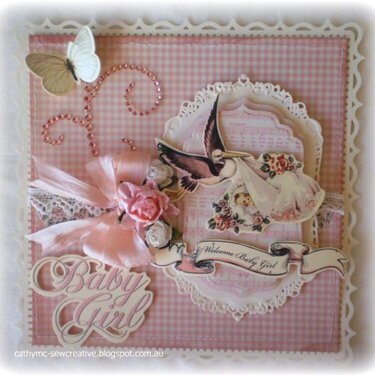 Baby Girl Card and Box