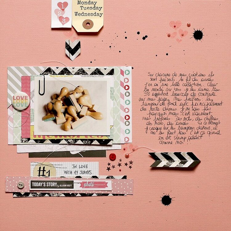 In love with my stamps *DT Scraptastic Kit Club*