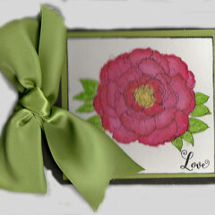 Love Floral tag