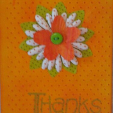 Thinking Inking Week one, part one-Thank you Card
