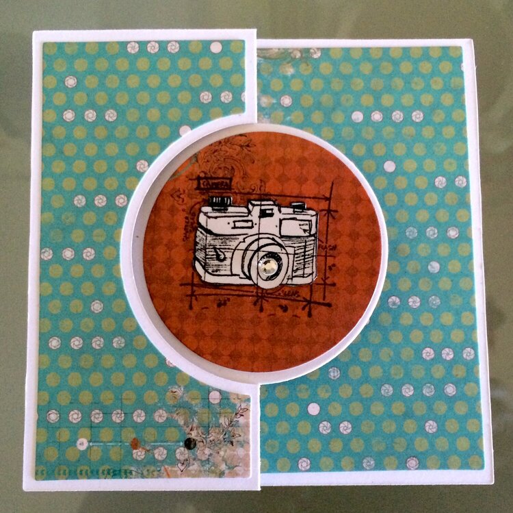 Flip Card - Tim Holtz Mini Blueprints
