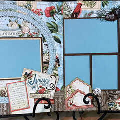 Graphic 45 - Time To Flourish - January 2 Page Layout