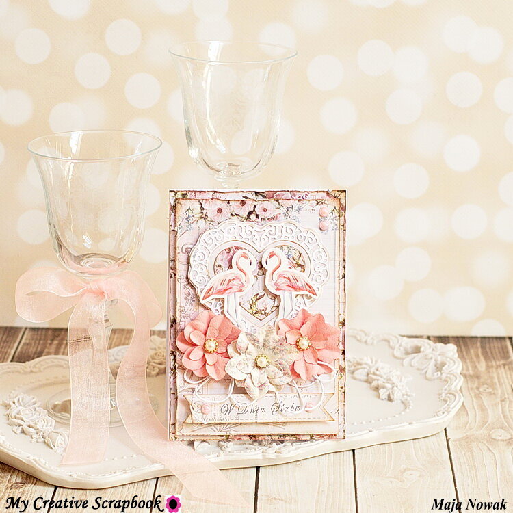 Flamingo Wedding Card *DT My Creative Scrapbook*