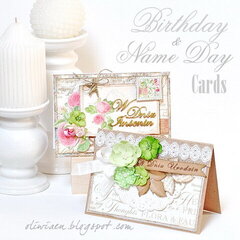 Birthday & NameDay Cards *DT Craft4You*