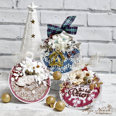 Christmas Bauble Cards *DT Maja Design*