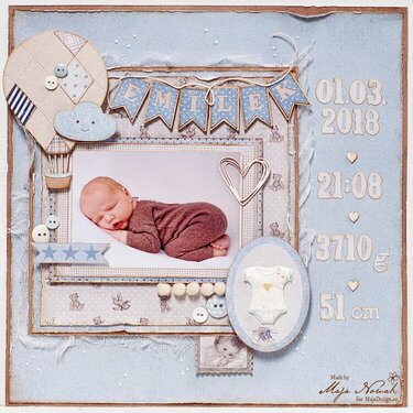 Welcome Baby Boy *DT Maja Design*