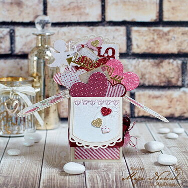 Valentine&#039;s Day Pop-Up Box Card *DT Maja Design*