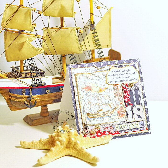18th Birthday Sailor&#039;s Card *DT Maja Design*