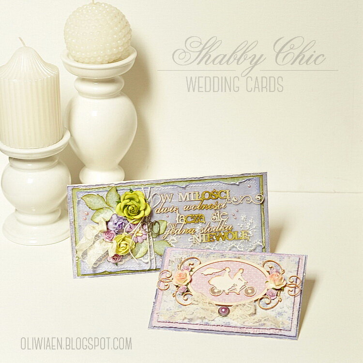 Shabby Chic Wedding Cards *DT Maja Design*