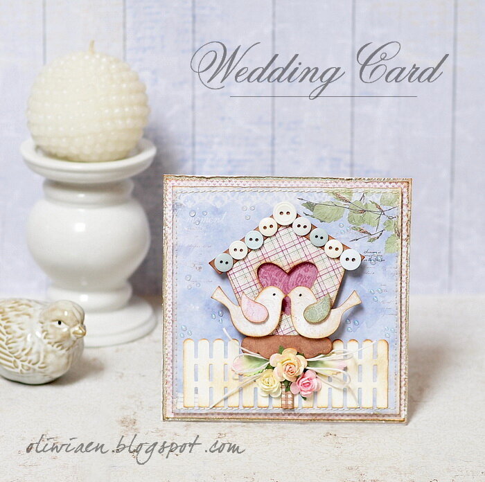 Birdhouse Wedding Card *DT Maja Design*