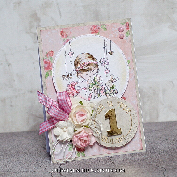 Baby Girl Birthday Card