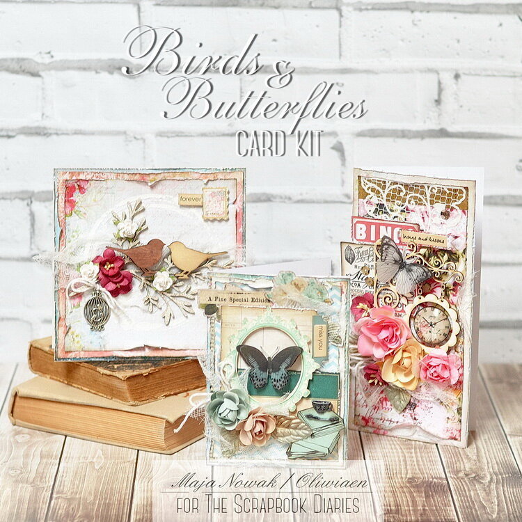 Birds&amp;Butterflies Card Kit *The Scrapbook Diaries*