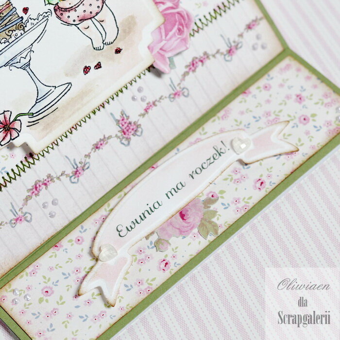 First Birthday Easel Card *DT Scrapgaleria*