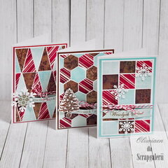 Patchwork Christmas Cards *DT Scrapgaleria*