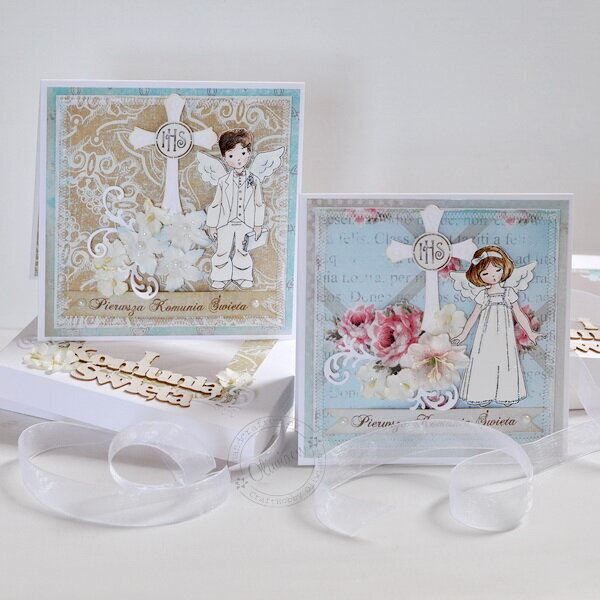 First Communion Cards *DT The ScrapCake*