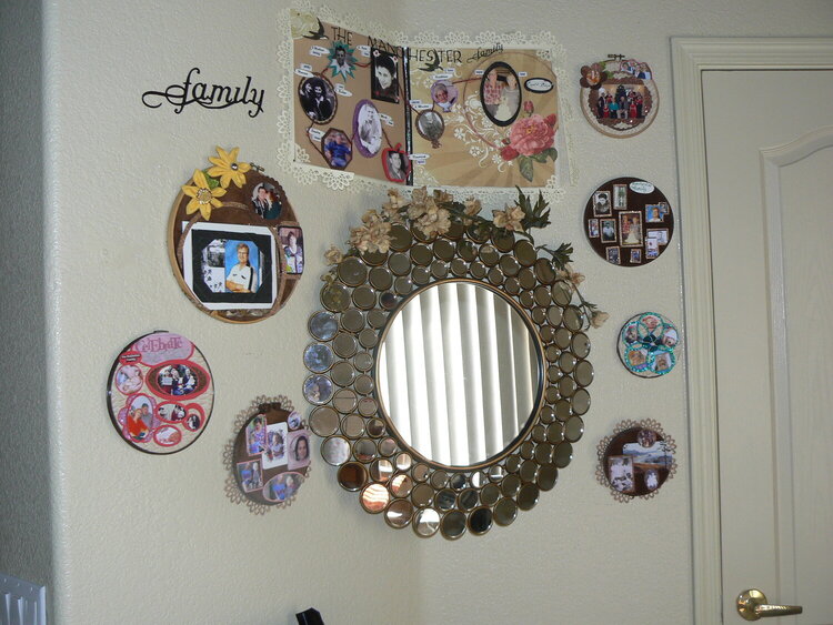 My wall of scrapbooking